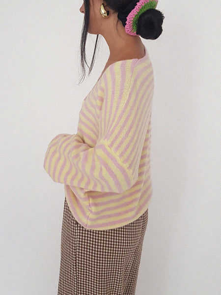 STRIPES COAT pastel