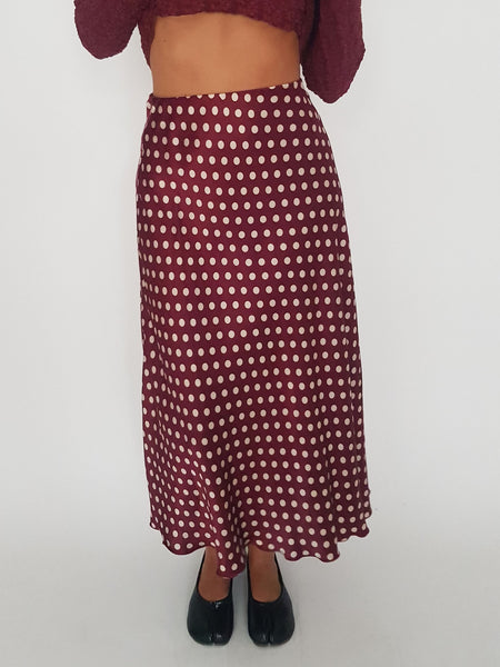 SHINNING SKIRT // WINE