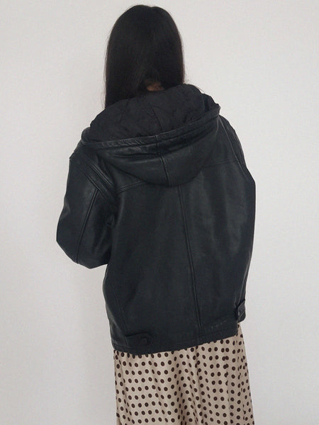 LEATHER COAT // 2036