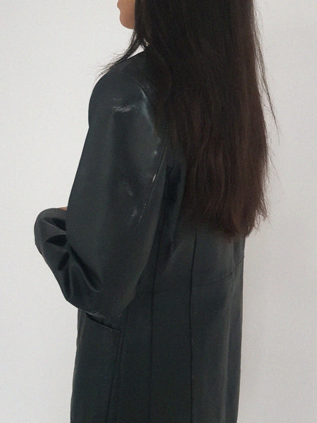 LEATHER COAT // 2035