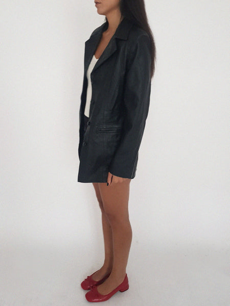 LEATHER COAT // 2034