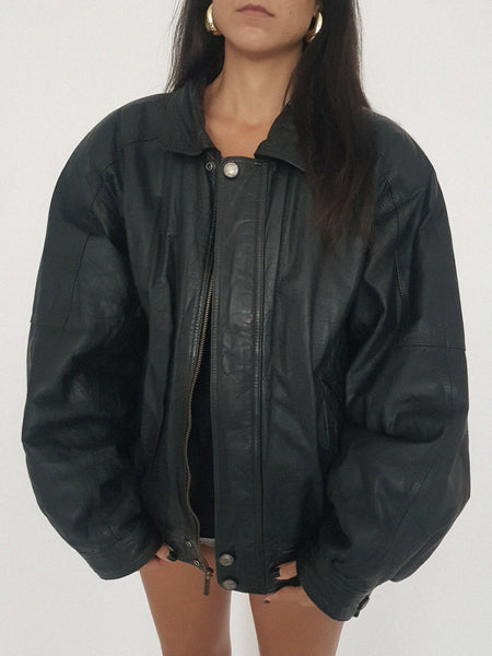 LEATHER COAT // 2033