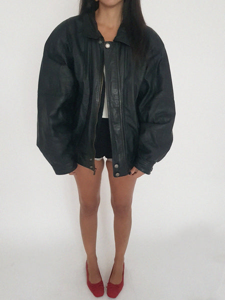 LEATHER COAT // 2033