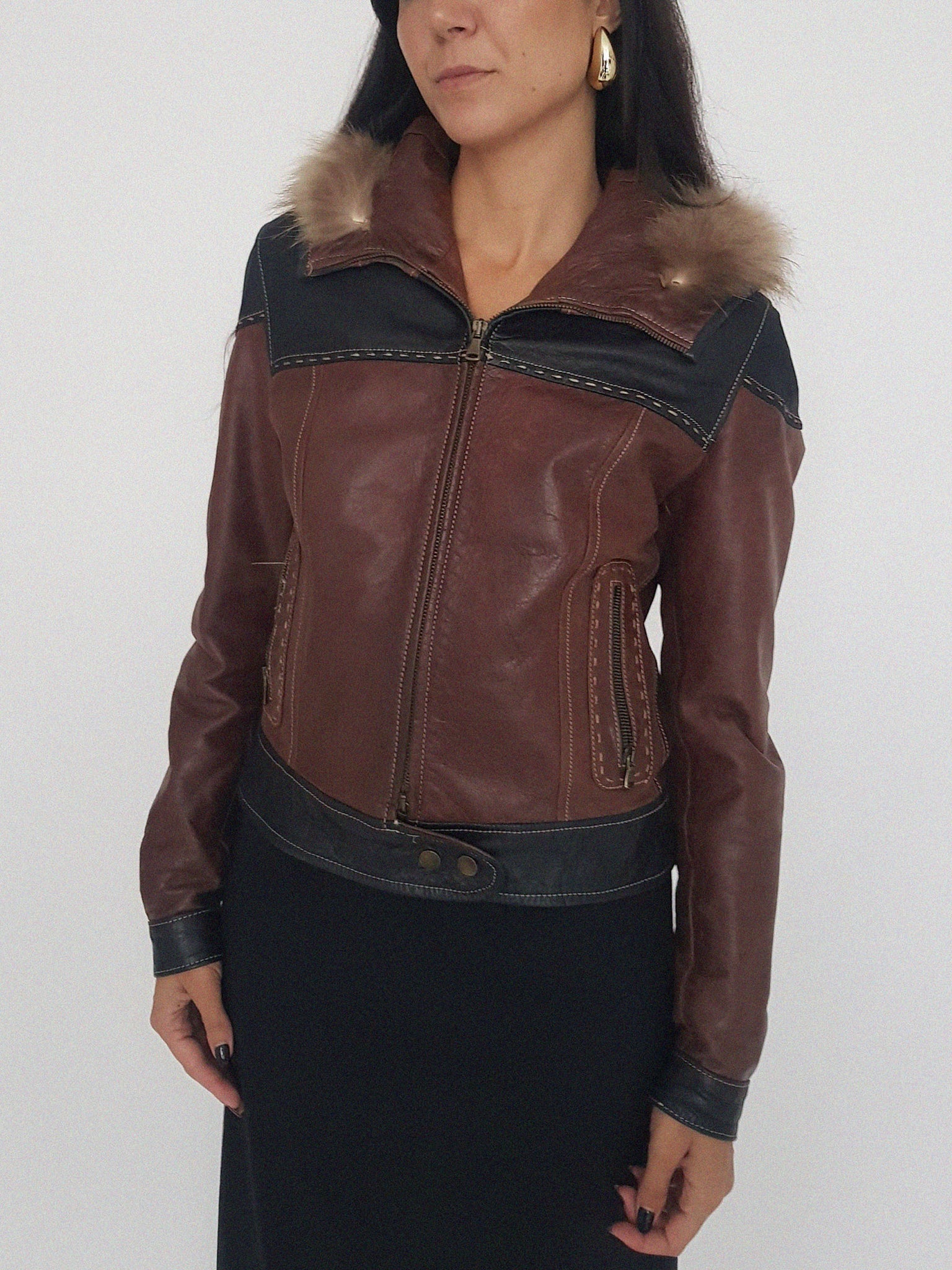 LEATHER COAT // 2039