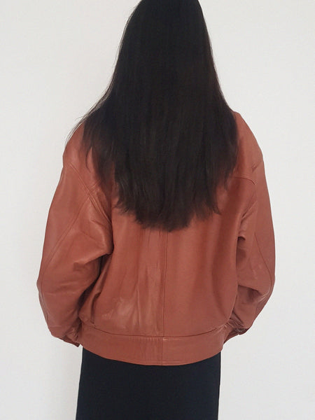 LEATHER COAT // 2040