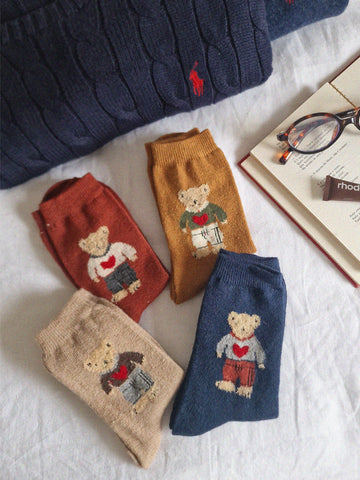 TEDDY SOCKS // 4 colors
