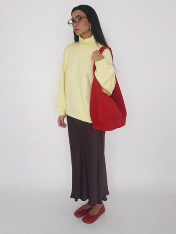 SHINNING SKIRT // brown