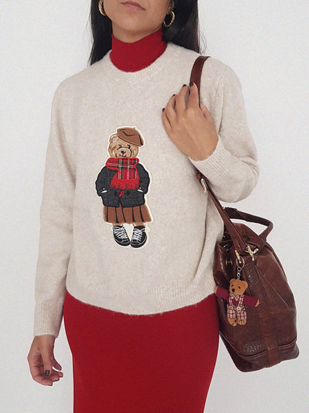 TEDDY KNIT // pearl