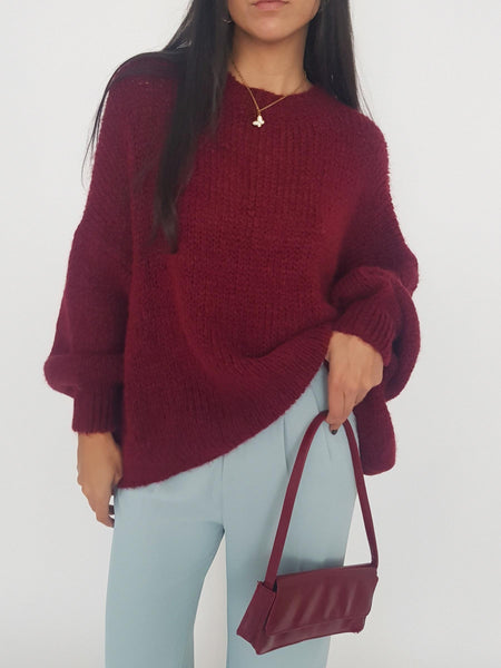 LOVER KNIT // wine