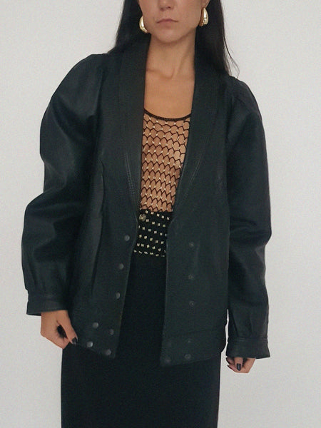 LEATHER COAT