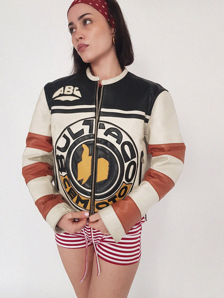 RACING LEATHER COAT (rare piece)