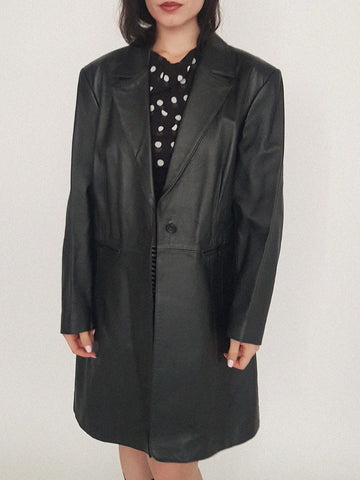 LEATHER COAT 3001