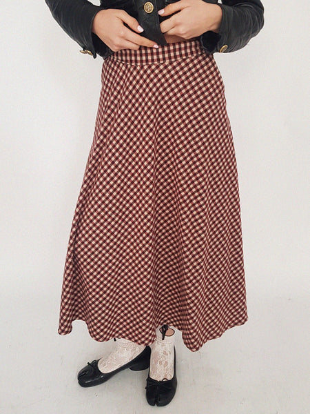 PLAID SKIRT IV