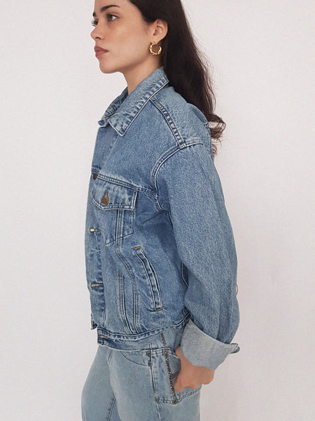 DENIM COAT // looney tunes
