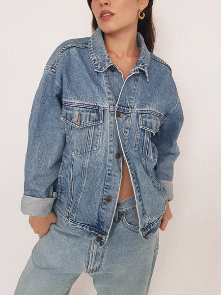 DENIM COAT // looney tunes
