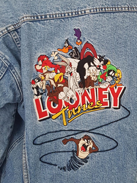 DENIM COAT // looney tunes