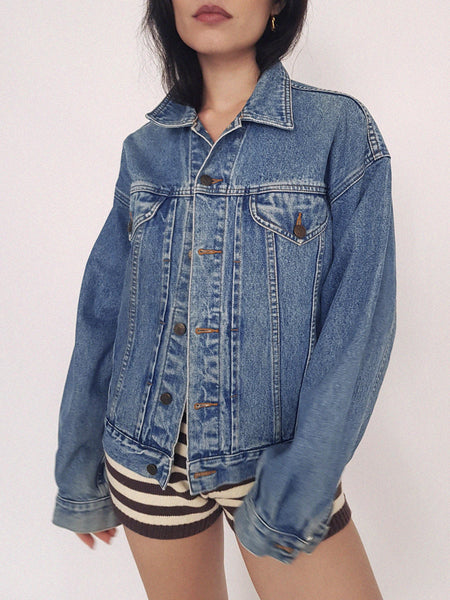 DENIM COAT // looney tunes