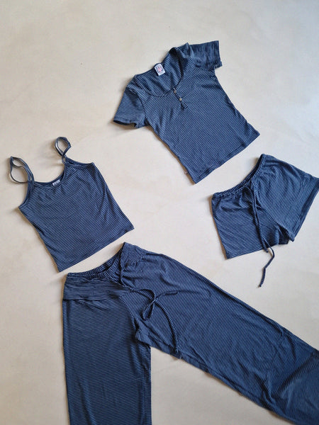 SHORTS JOLI   // blue stripes