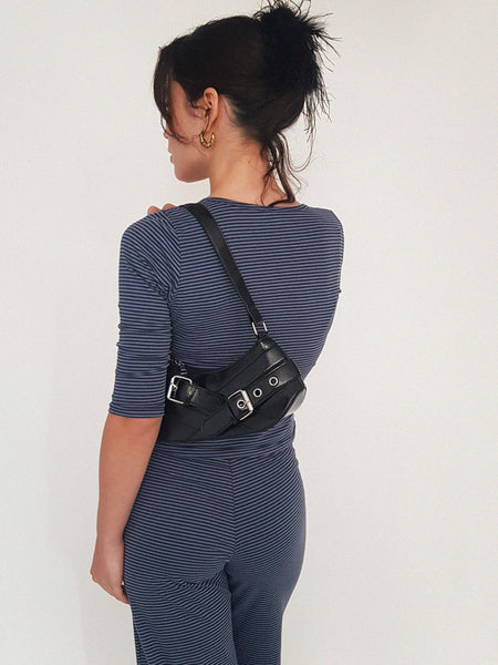 TOP MIEL // blue stripes