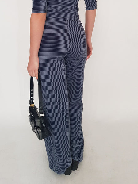 TROUSERS LUNE // blue stripes