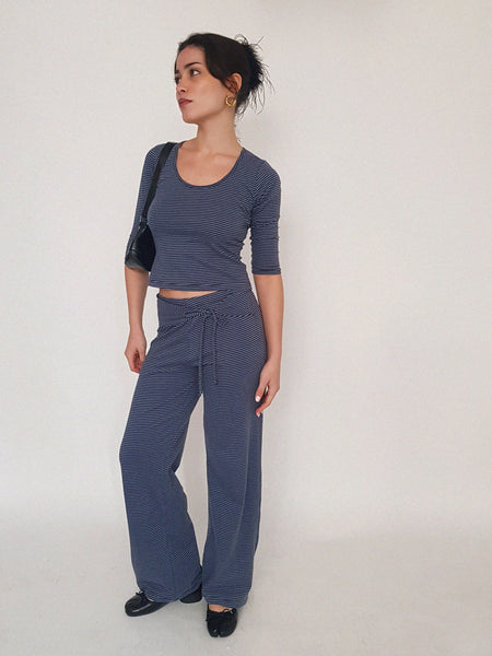 TOP MIEL // blue stripes