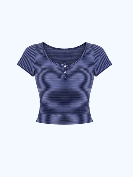 TOP NINA // blue stripes