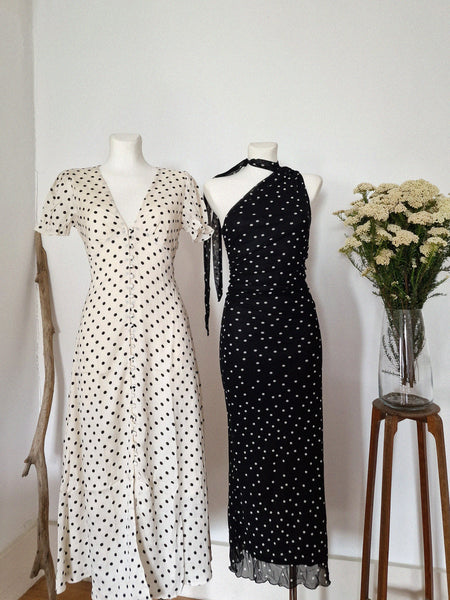 LONG POLKA DRESS