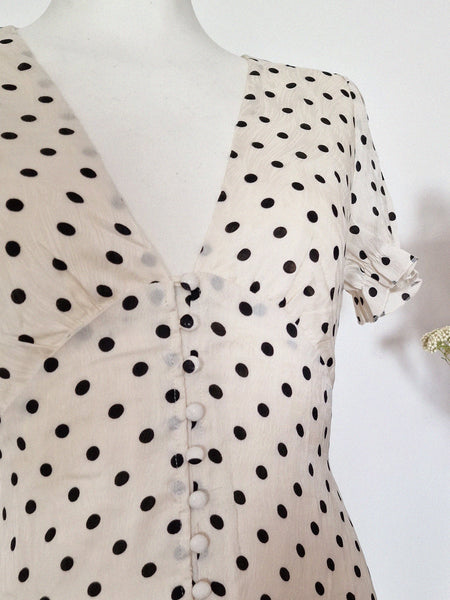 LONG POLKA DRESS