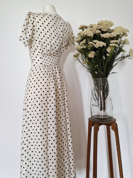 LONG POLKA DRESS