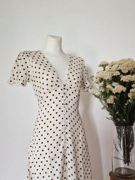 LONG POLKA DRESS