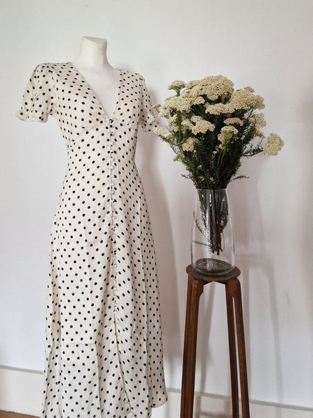 LONG POLKA DRESS