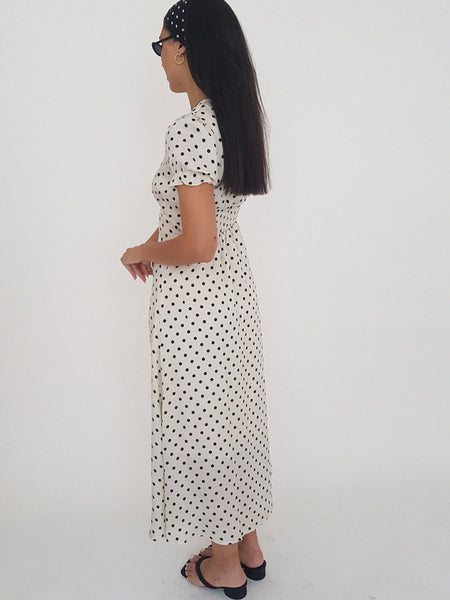 LONG POLKA DRESS