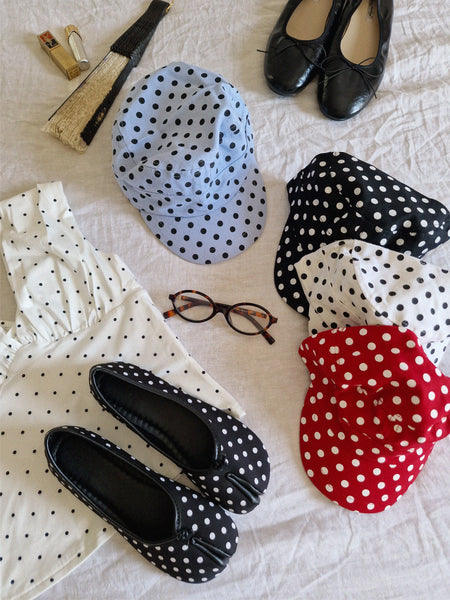 VINTAGE POLKA DOT HAT
