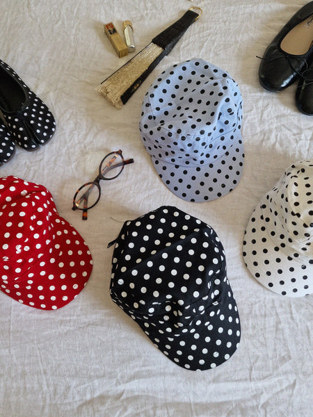 VINTAGE POLKA DOT HAT