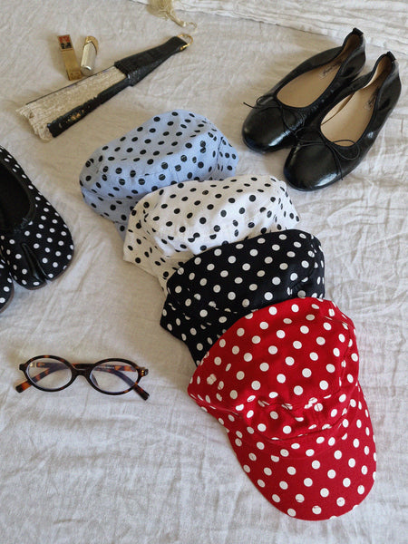 VINTAGE POLKA DOT HAT