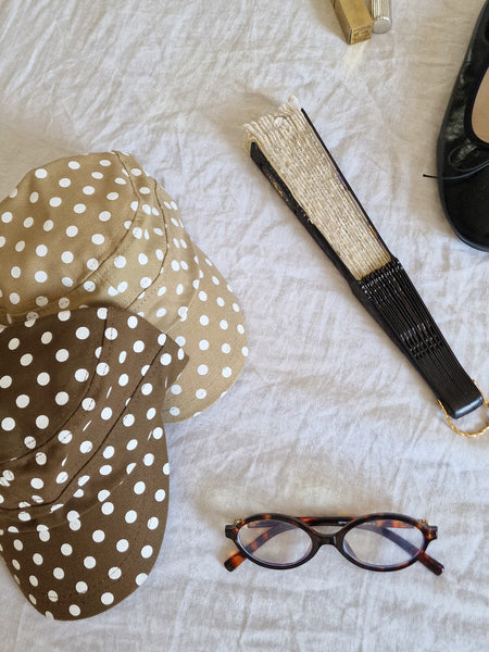 VINTAGE POLKA DOT HAT