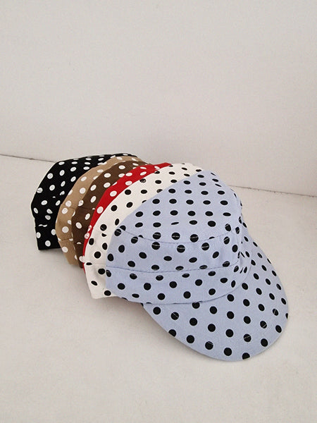 VINTAGE POLKA DOT HAT
