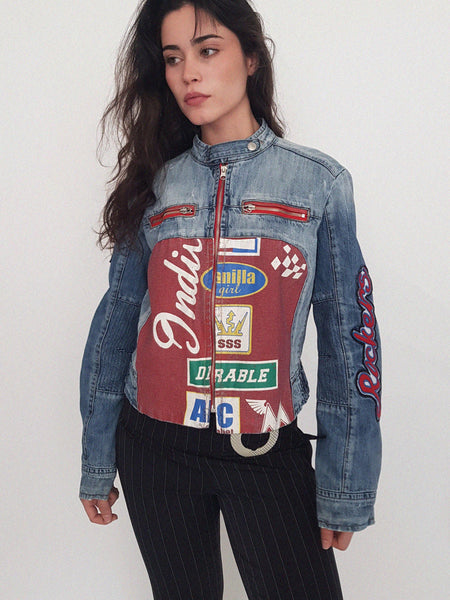 RACE DENIM COAT