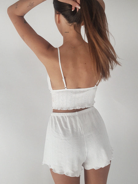 TOP VIOLETTE // white