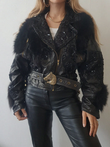 HORSE LEATHER COAT // rare piece