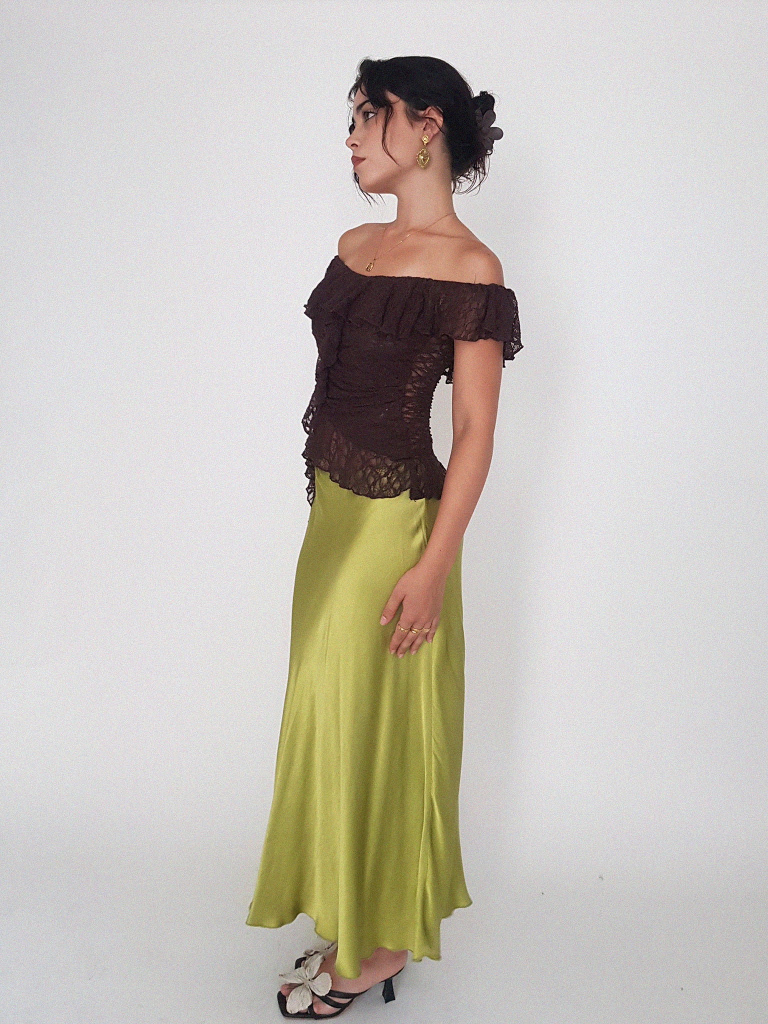 SHINNING SKIRT // PISTACHIO