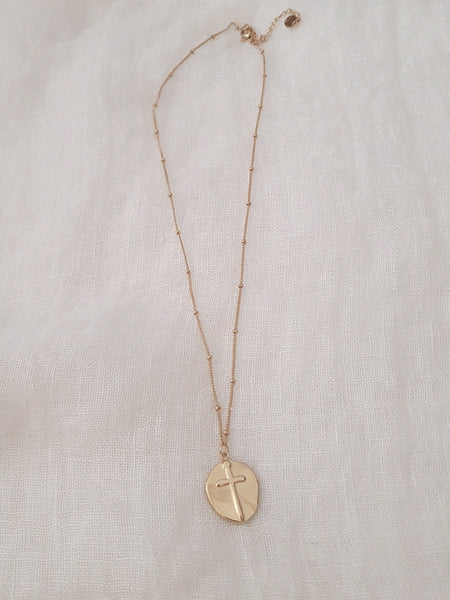CROSS NECKLACE // stainless steal