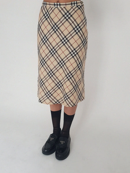 BURBERRY MIDI SKIRT WOOL
