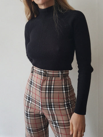 PLAID "DINGO" TROUSERS  // WIDE LEG