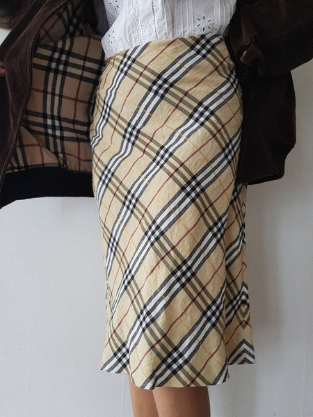 BURBERRY MIDI SKIRT WOOL