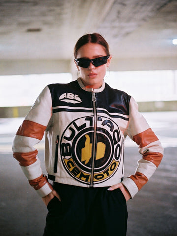 RACING LEATHER COAT (rare piece)