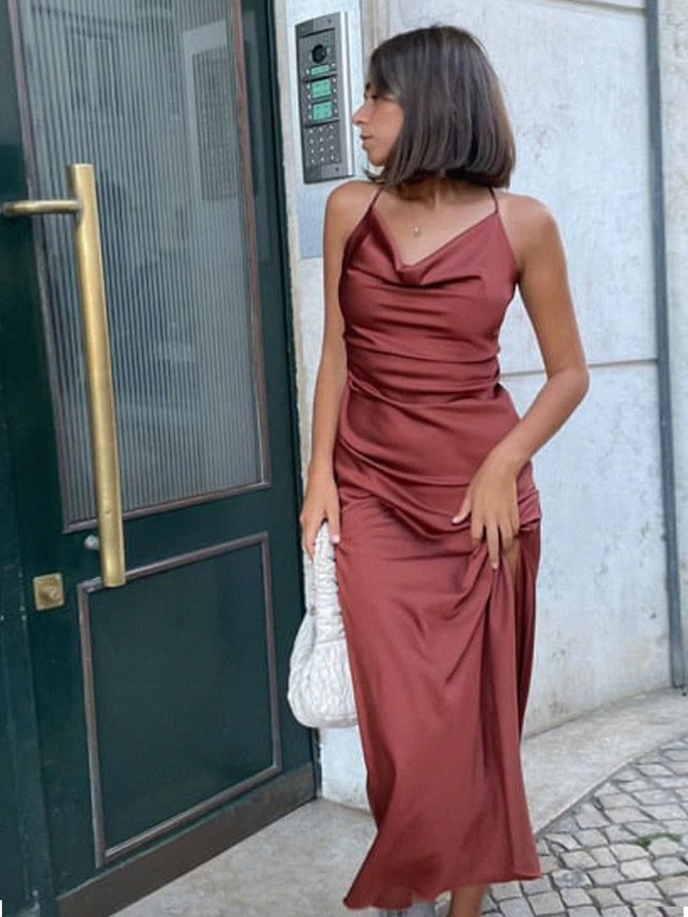 CARAMEL HANNA LONG DRESS // handmade tricirculo CARAMEL HANNA LONG DRESS // handmade tricirculo