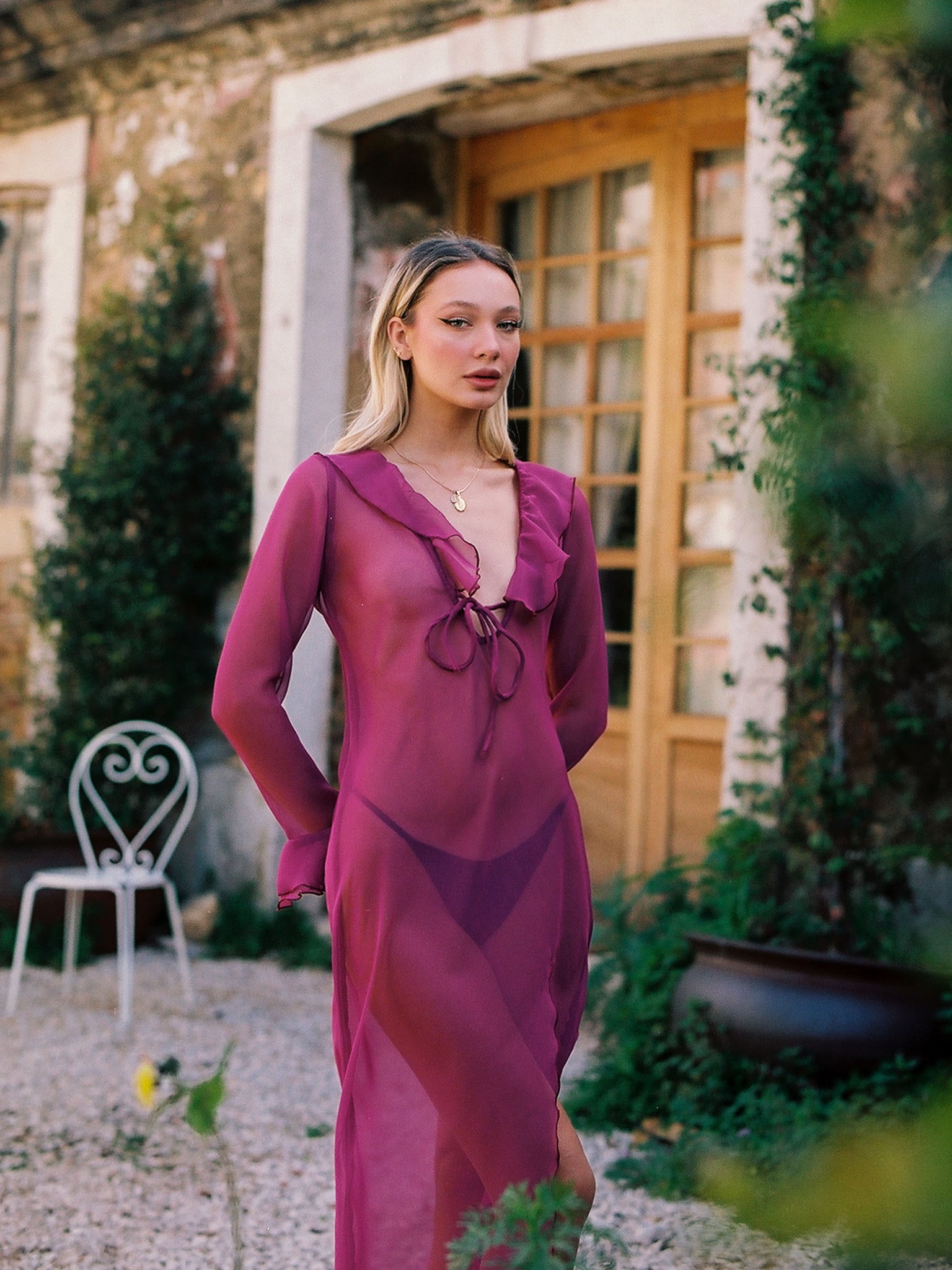 MAGNOLIA BEACH DRESS  // pink